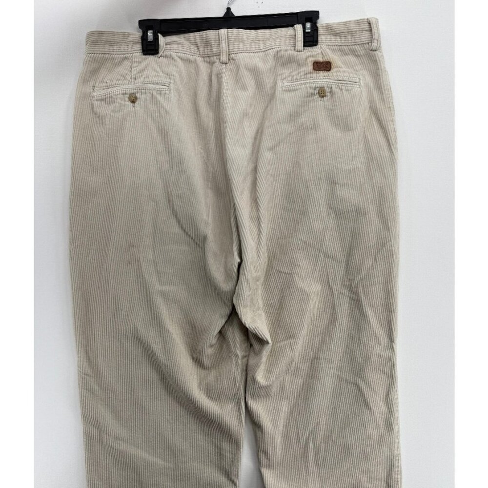 Polo Ralph Lauren Andrew Corduroy Pants Mens 40x30 Beige Pleated